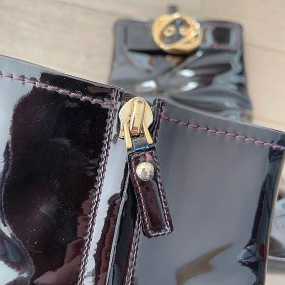 Louis Vuitton Patent Leather Ankle Boots black 37.5 - Picture 7 of 14